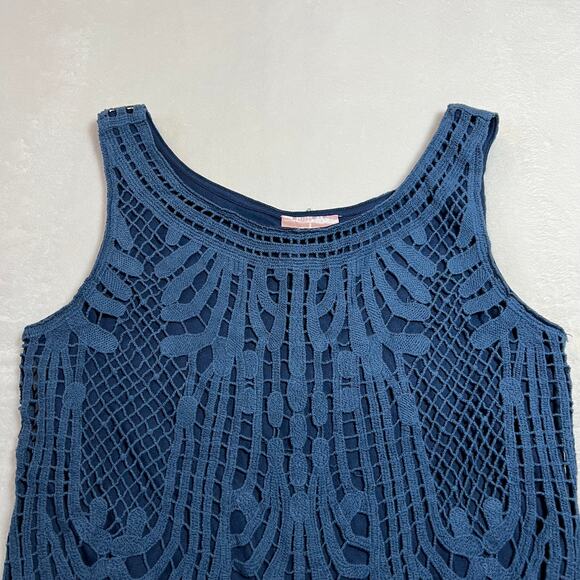 Romeo & Juliet Couture Sleeveless Crochet Mini Dress Size S NEW Party Old Money - Picture 4 of 9